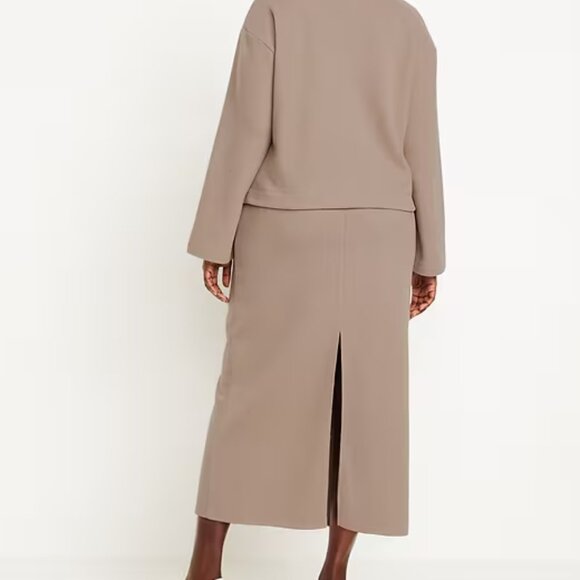 Old Navy Chocolate Malted Cozy Maxi Column Skirt/NWT/L - Picture 7 of 15